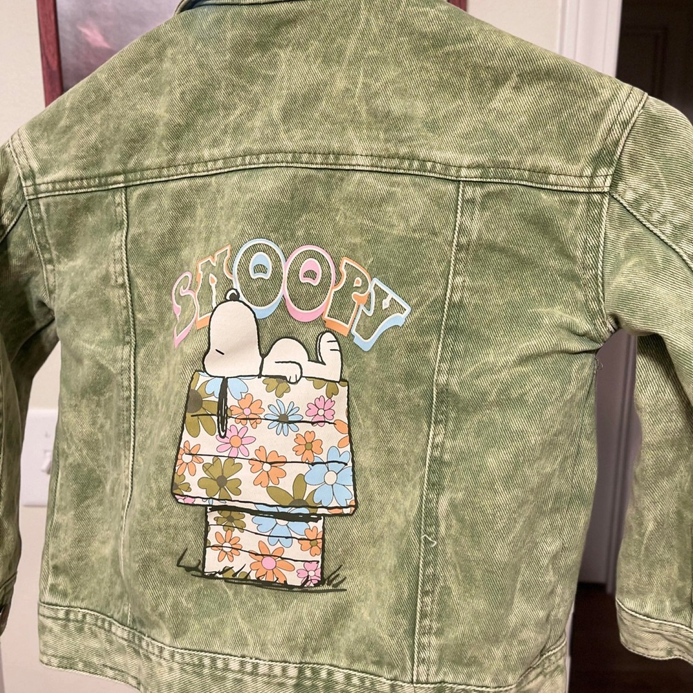 Peanuts Green Snoopy Kids Jacket